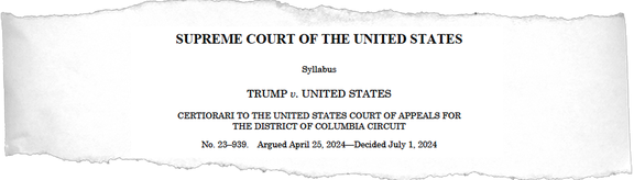 Supreme Court of the United States decision: Trump v. United States