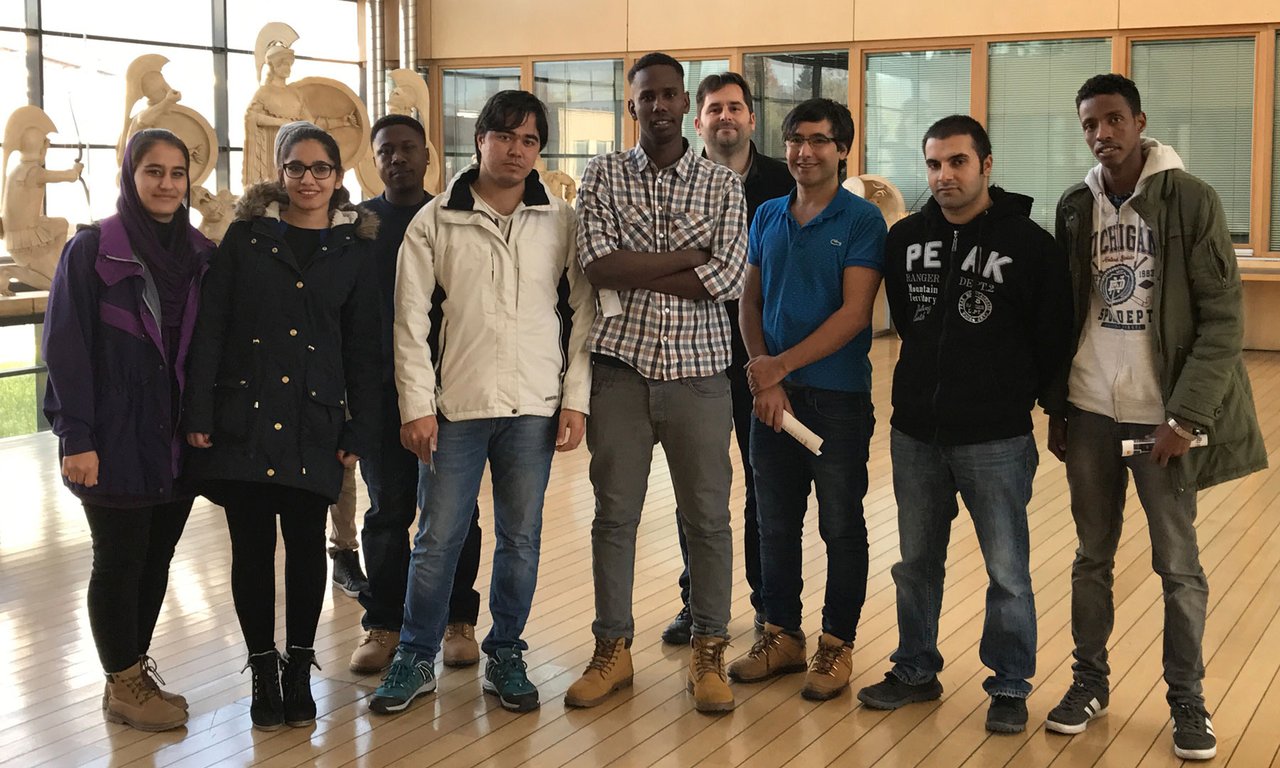 Flüchtlinge im ATRIUM-Zentrum für Alte Kulturen