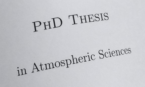 Cover page of a PhD thesis