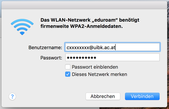 7 - Anmeldung eduroam