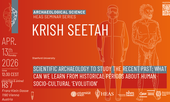 Poster HEAS Seminar Series – Archaeological Science - Krish Seetah