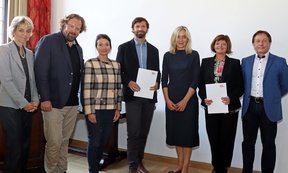Gruppenfoto bei der Verleihung des Barcal-Preises 2018.