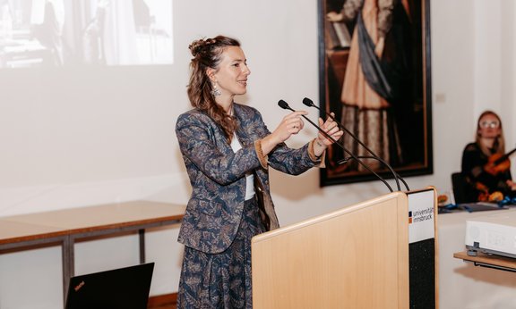 Federica Malfatti bei der Preisverleihung