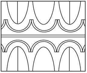 A1/A3,B3_B3,A1/A3 (obere und untere Palmetten mit und ohne Mittellinie, je von Bogenband eingefasst)