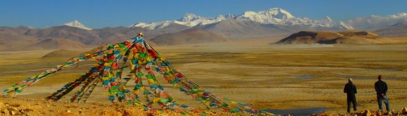 view Tingri Basin, Cho Oyu & Mt. Everest N side