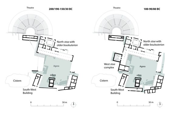 Plan of the Monte Iato Agora and Forum
