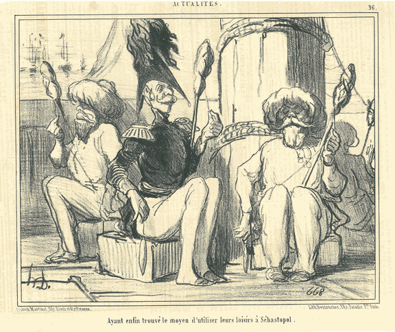 Daumier caricatur, Sevastopol 1854