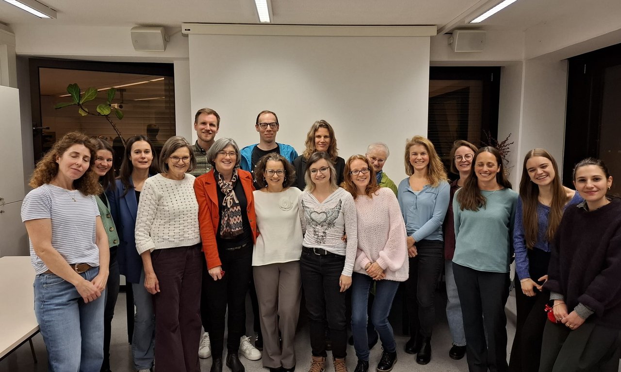 Gruppenfoto mit Astrid Daucher