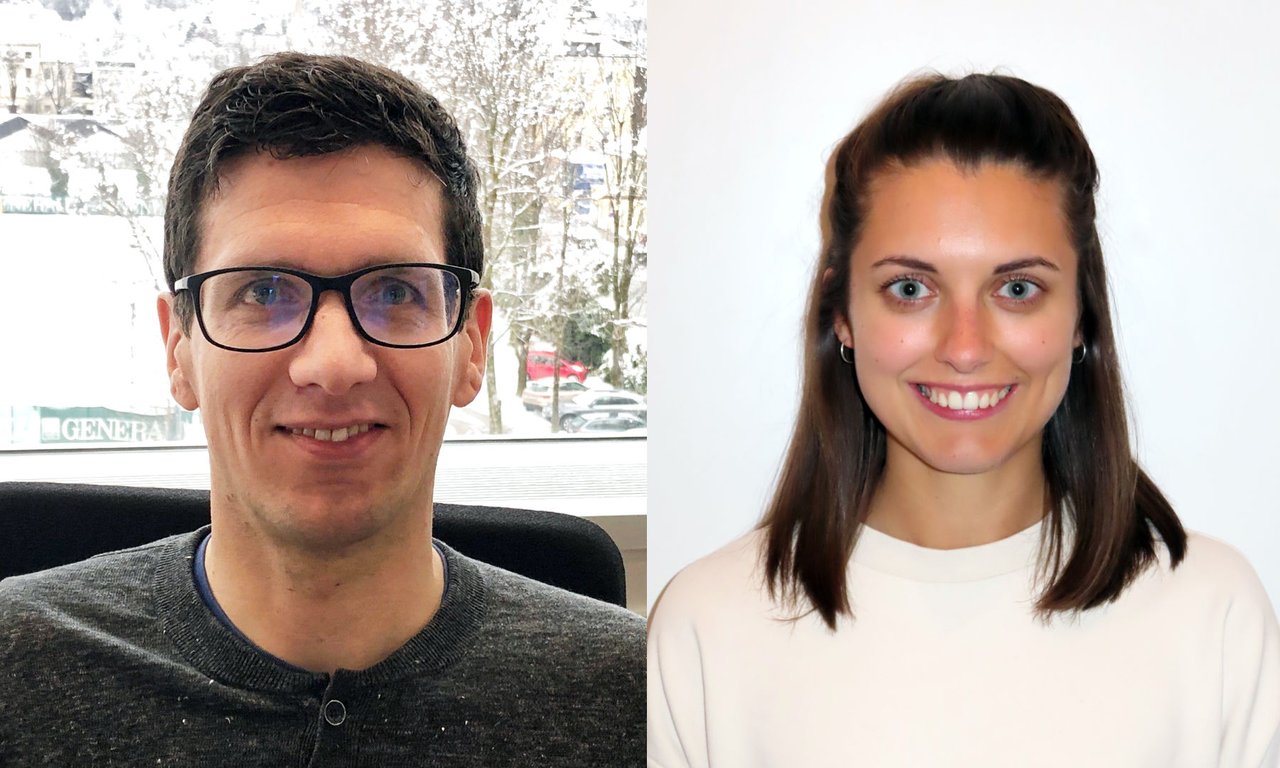 Marcel Steller und Irina Hosp wurden für ihre Forschungsleistungen ausgezeichnet.