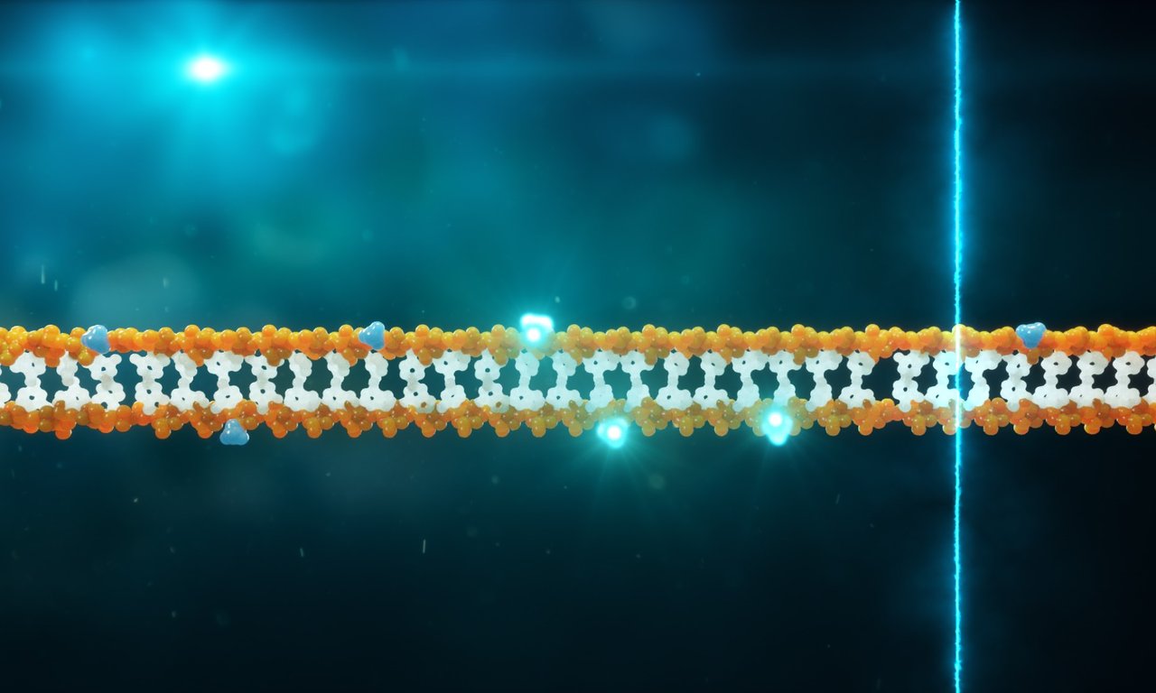 Ein DNA-Strang mit methylierten Bereichen
