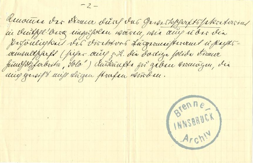 Nachl. P. Schlier, Sig. 117-11-22. Briefabschrift (handschr. „Copie“)