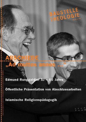 Cover einer Ausgabe der "Baustelle Theologie"