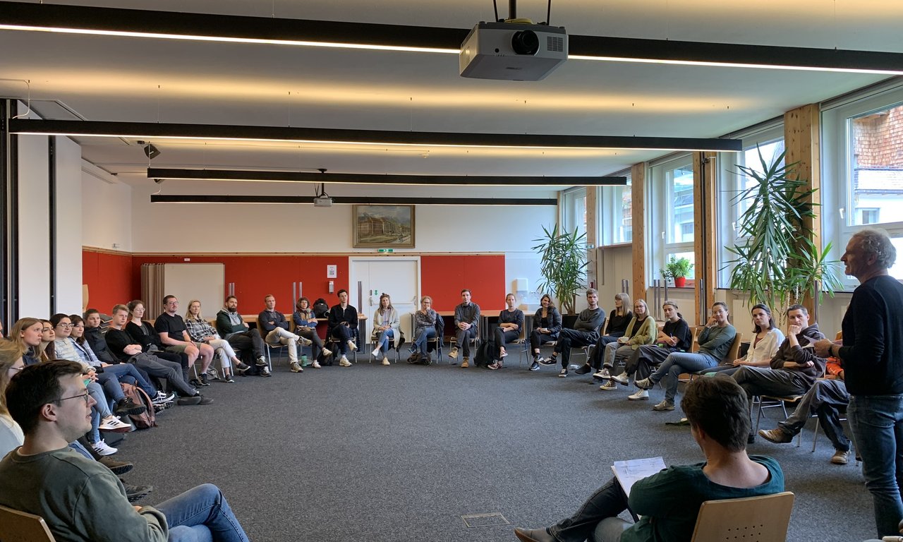 Participants sitting in a seminar room