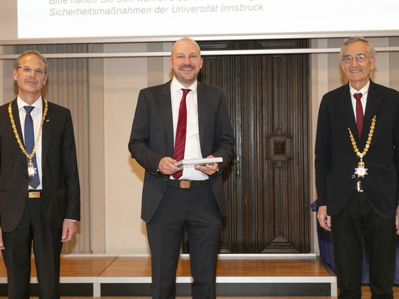Dekan Obwexer, Malte Kramme, Rektor Märk