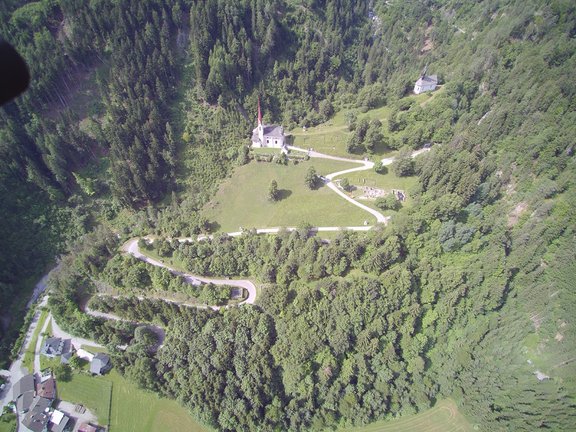 Kirchbichl von Lavant (Blick von Norden nach Süden)