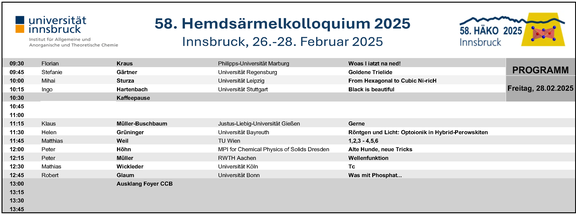Programm HÄKO Freitag