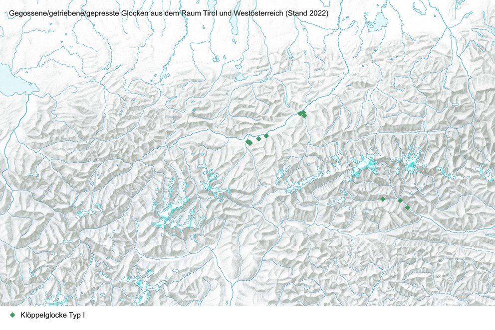 Kartierung Glocken Mittelalter und Neuzeit, Typ I