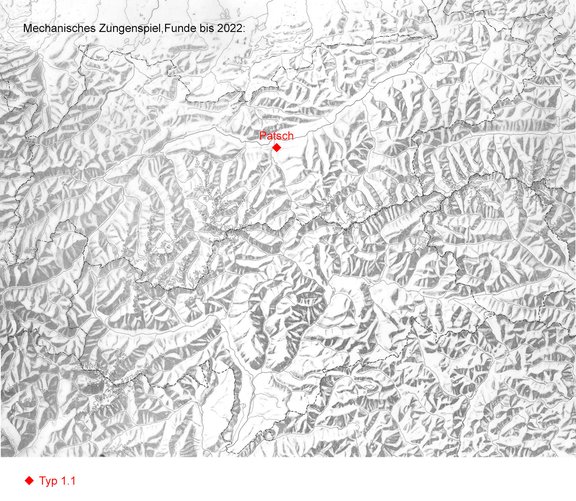 Kartierung der Fundstellen (Einzelfunde bis 2022)