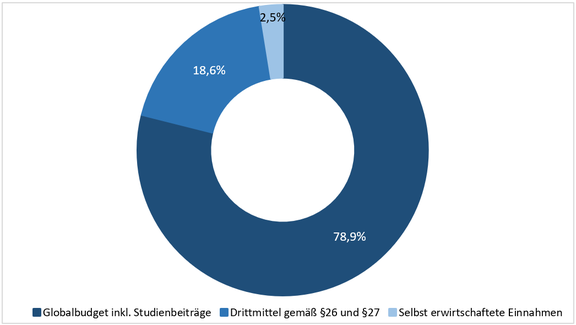 Diagramm Verteilung der Mittelherkunft