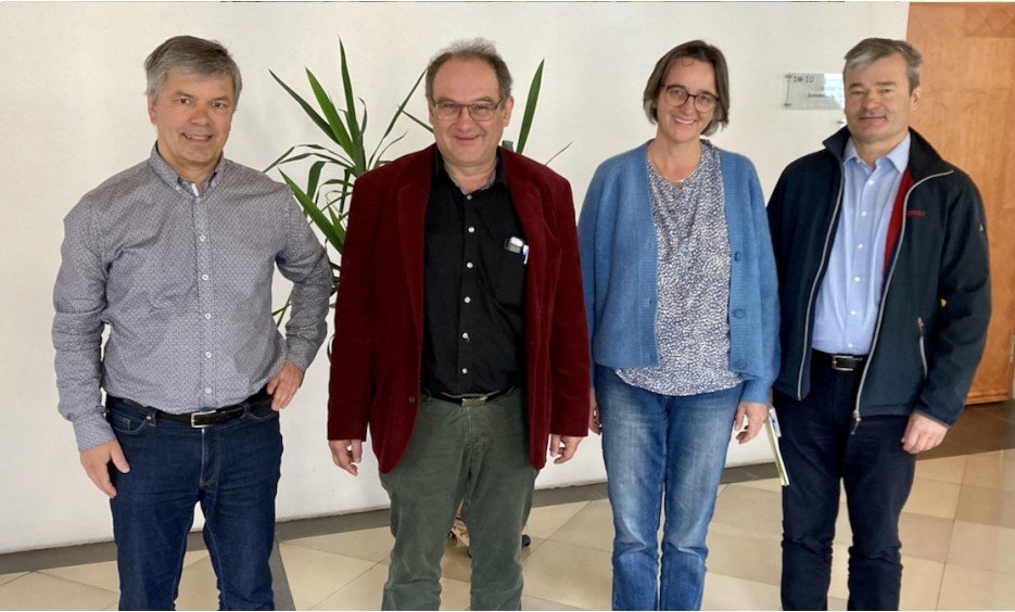 v.l.n.r. Dietmar Regensburger, Nikolaus Wandinger, Ingrid Waibl, Johannes Panhofer