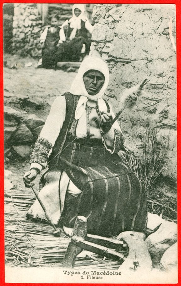 Macedonia, woman spinning 2