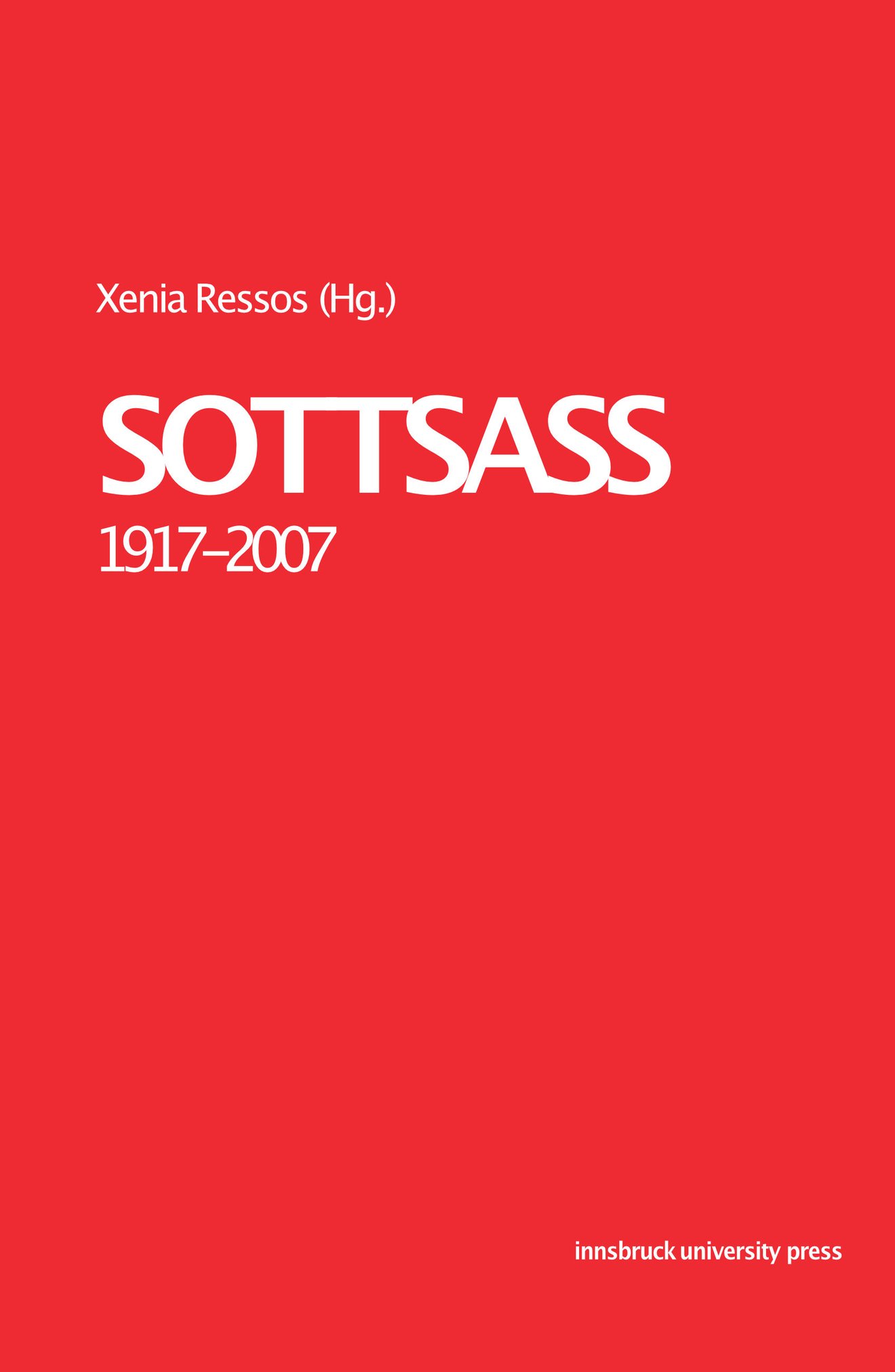 Cover des Buchs „SOTTSASS“