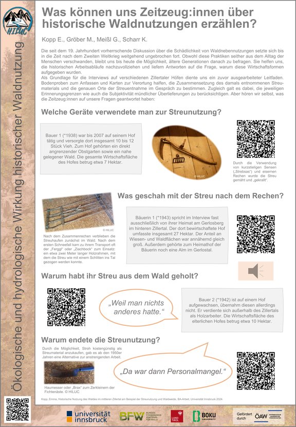 Was können uns Zeitzeug:innen über historische Waldnutzungen erzählen?