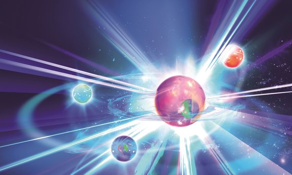 Grafische Darstellung des Sonnensystems