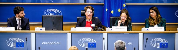 An image of an event with a joint announcement