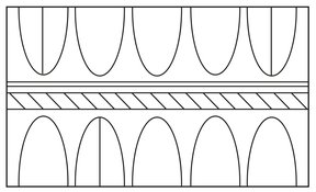A1/A3_C2a, A1/A3 (obere Palmetten mit und je 3 ohne Binnenzeichnung, Band mit Schrägen unter Wulst, untere Palmetten einmal mit Mittellinie)