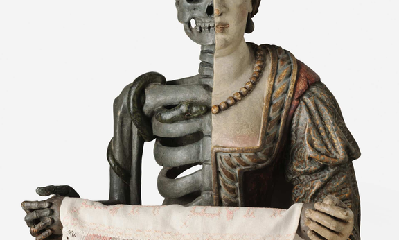 Handtuchhalter: Vanitas. Tiroler Volkskunstmuseum Innsbruck