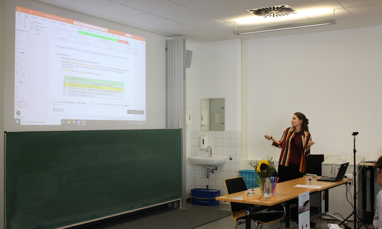 Anna Romano als Vortragende auf der PALA-Tagung