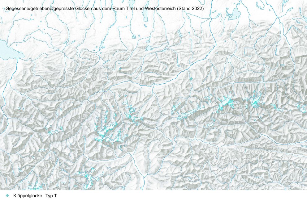 Kartierung Glocken Mittelalter und Neuzeit, Typ T