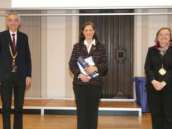 Rektor Märk, Codrina Ionita-Schrittwieser, Vizerektorin Tanzer