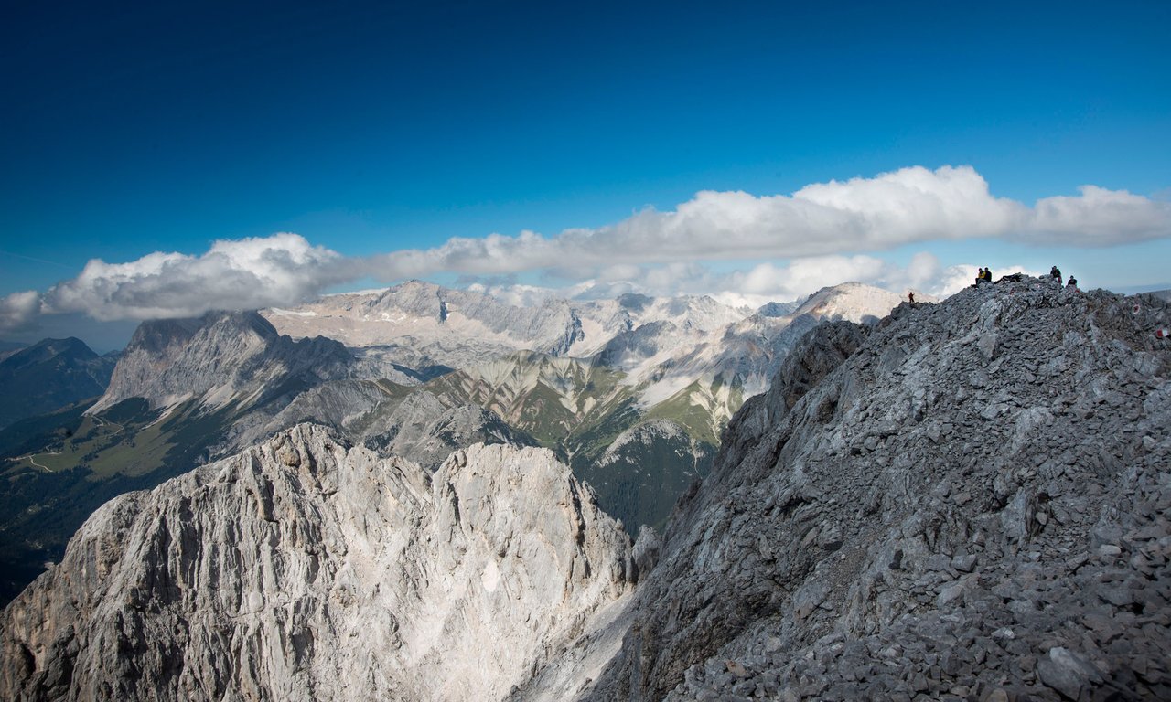 Blick über die Alpen