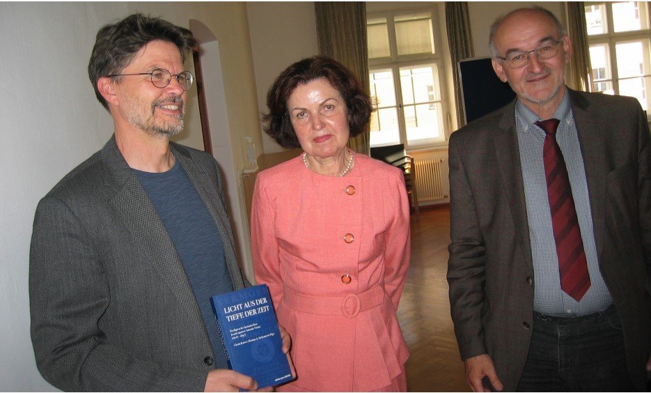 Wilhelm Guggenberger, Gloria Kaiser und Roman Siebenrock bei der Buchpräsentation, Foto: Gloria Kaiser