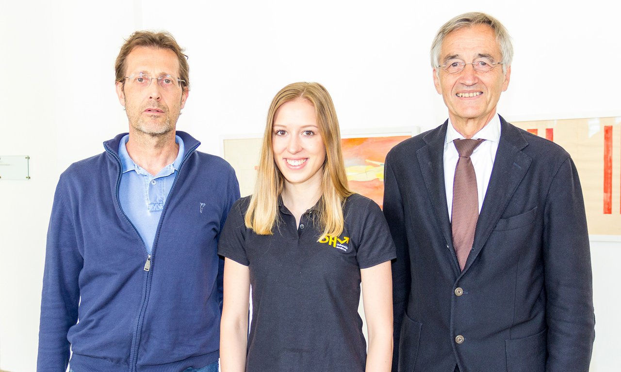 Tilmann Märk mit Johanna Beer und Ivo Hajnal