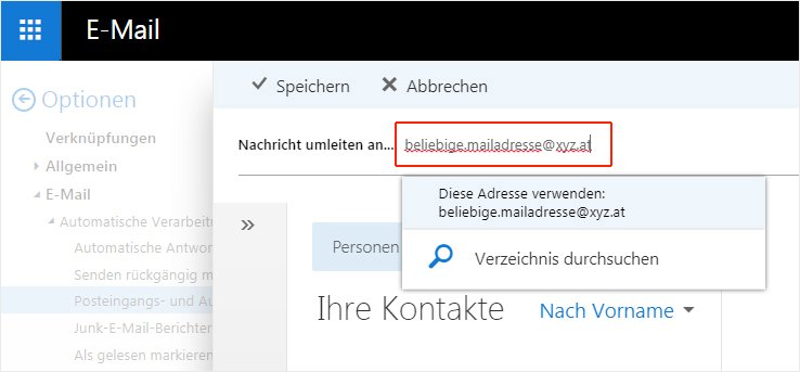 OWA Posteingangsregel 4