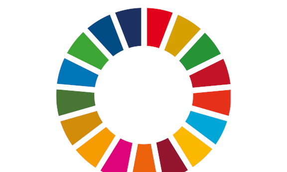 Farbkreis mit den Farben der SDG Goals