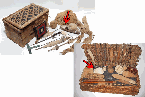 Peru, Chancay weaver´s baskets