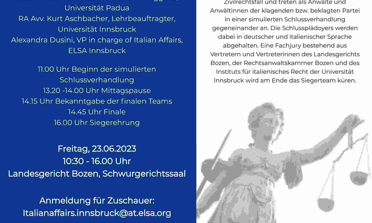 Abschlussverhandlung Moot Court SS23