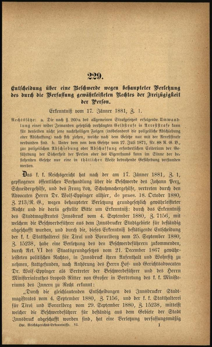 PerzLoyErkenntnis1881Nr2
