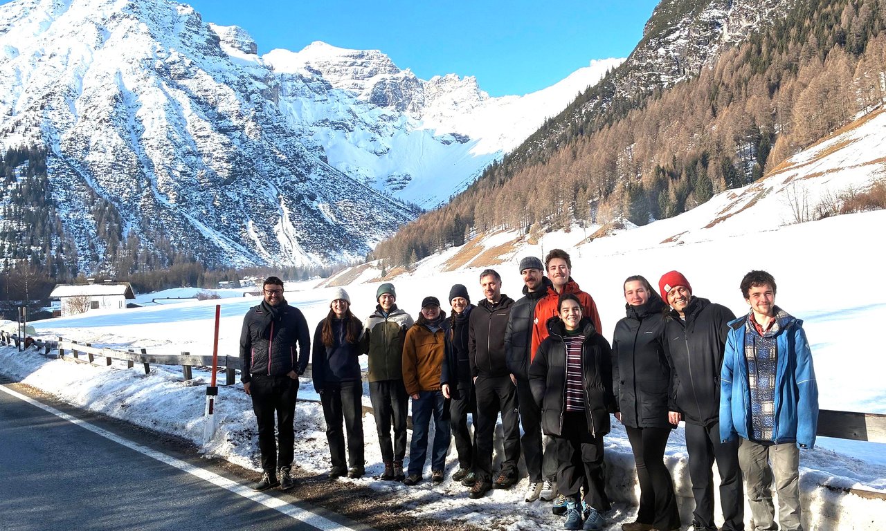 Gruppenbild der AG Sedimente in Obernberg 2026