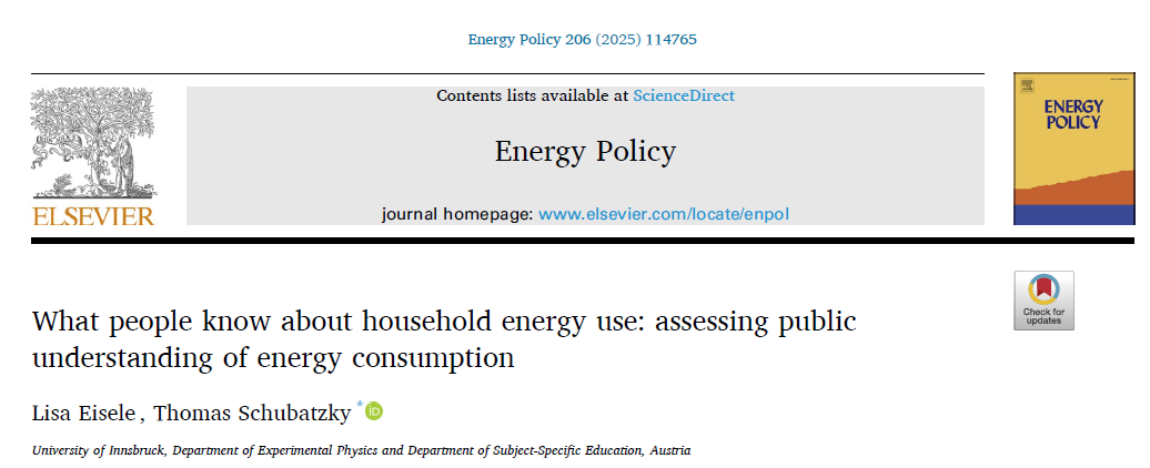 Ausschnitt des Artikels Energy Policy