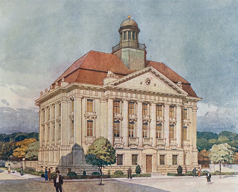 Filiale Jungbunzlau | Mladá Boleslav. Bohumír Kozák, 1914–1916. Architektonicky Obzór, 1916 (c) Universitätsbibliothek Heidelberg