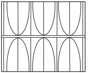 A3/C1a_A3/C1a (obere und untere Palmetten mit Mittellinie und Trennlinie in Folge)
