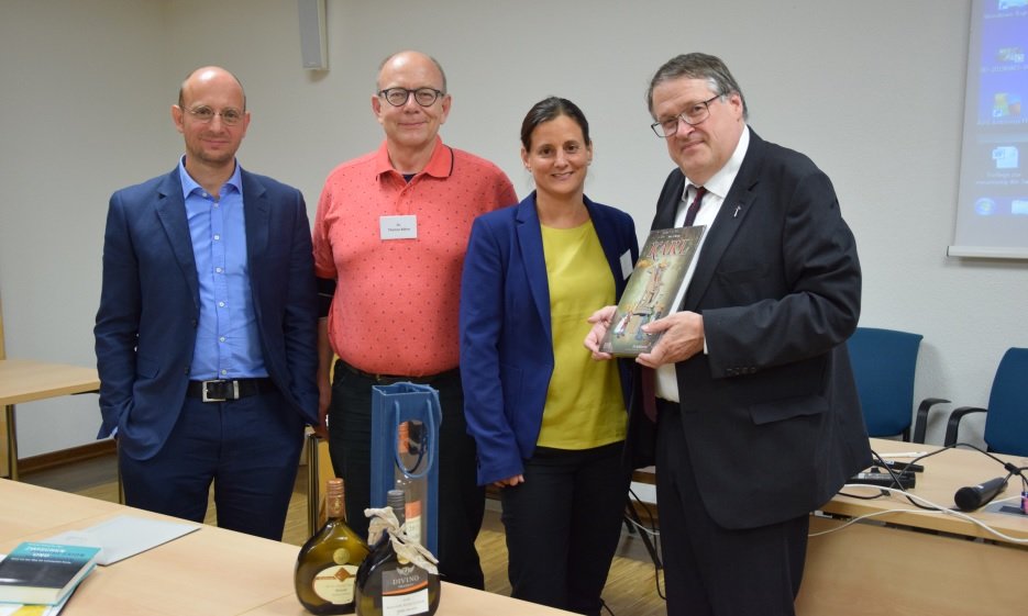 v.l.n.r. Christian Bauer, Thomas Böhm, Katharina Karl, Richard Hartmann; Foto: Pauline Pieper