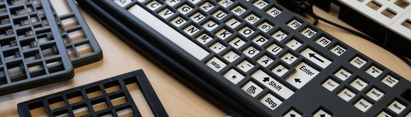 Schablonen für Computertastaturen