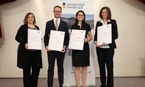 Die Preisträgerinnen der Wissenschaftspreise der Stadt Innsbruck