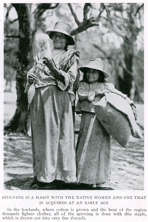 Ecuador, woman spinning 1921